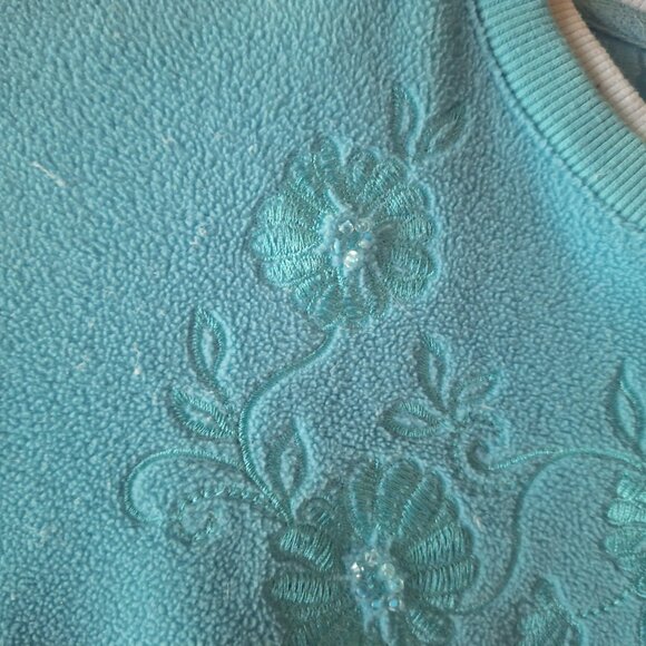 alfred dunner green long sleeve shirt - Picture 7 of 10